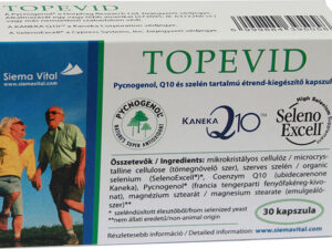 Topevid (Pycnogenol-, Q10-, szeléntartalmú) kapszula