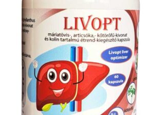 Livopt máriatövis-, articsóka,- kőtörőfű-kivonat és kolin tartalmú étrend-kiegészítő kapszula